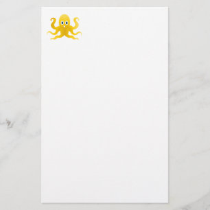 Gelbe Kraken des Spaßes Briefpapier