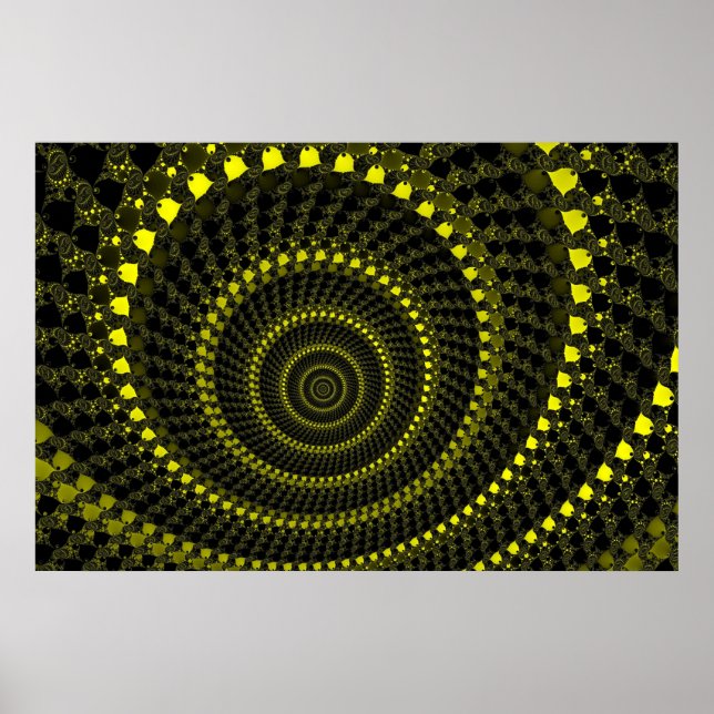 Gelbe Kreise Poster (Vorne)