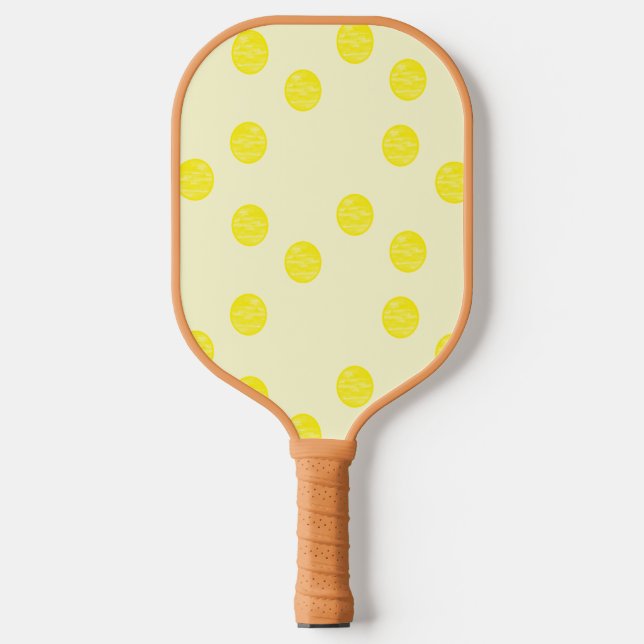 Gelbe Kreisel Pickleball Schläger (Vorderseite)