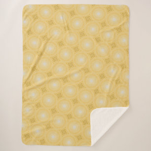 Gelbe Kreismuster Sherpadecke
