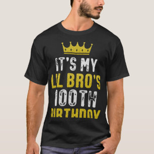 Gelbe Krone 100. Tag für Bruder von Schwester Br. T-Shirt