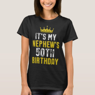 Gelbe Krone 50. Geburtstag für Neffe von Tante Onk T-Shirt