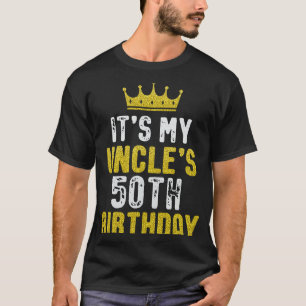 Gelbe Krone 50. Geburtstag für Onkel aus Nichte Ne T-Shirt