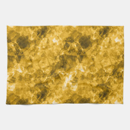 Gelbe Krummlinge Handtuch