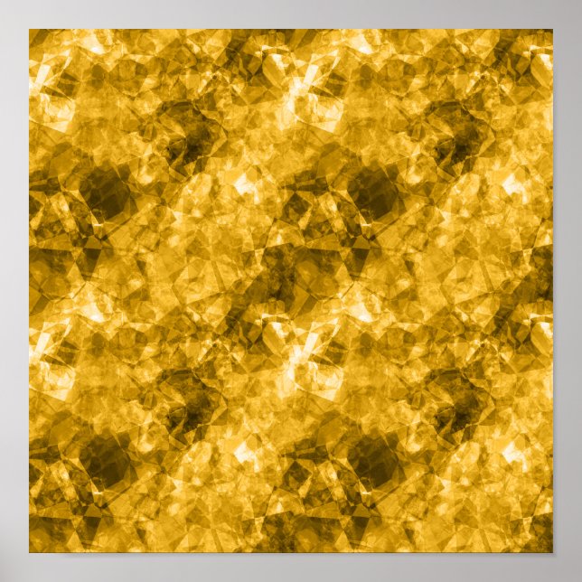 Gelbe Krummlinge Poster (Vorne)