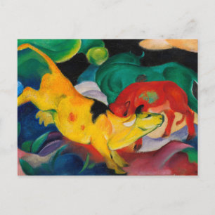 Gelbe Kuh von Franz Marc Postkarte
