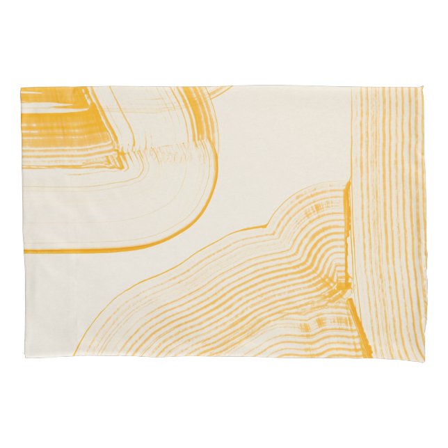 gelbe Kunst Kissenbezug (Vorderseite)