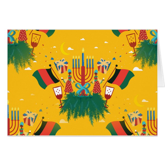 Gelbe Kwanzaa (Vorderseite (Horizontal))