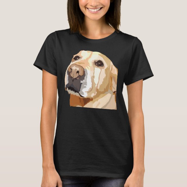 Gelbe Labrador 328 T-Shirt (Vorderseite)