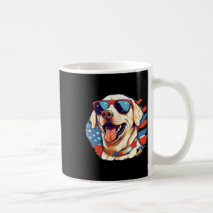 Gelbe Labrador 4. Juli Design Patriotic Pup Labrad Kaffeetasse