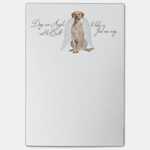 Gelbe Labrador Angel Post-it-Notizen Post-it Klebezettel