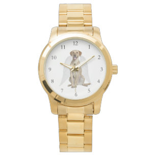 Gelbe Labrador Angel Watch Armbanduhr