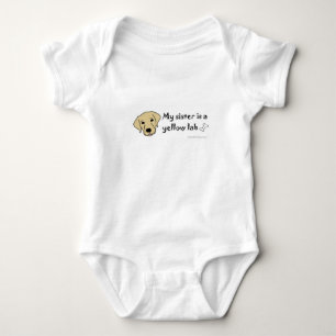 gelbe Labrador Baby Strampler