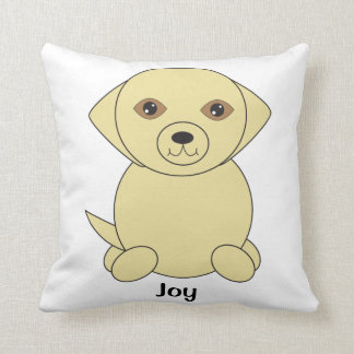 Gelbe Labrador Dog Niedlich personalisieren Kissen