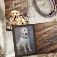 Gelbe Labrador Dog Vater Vatertag
