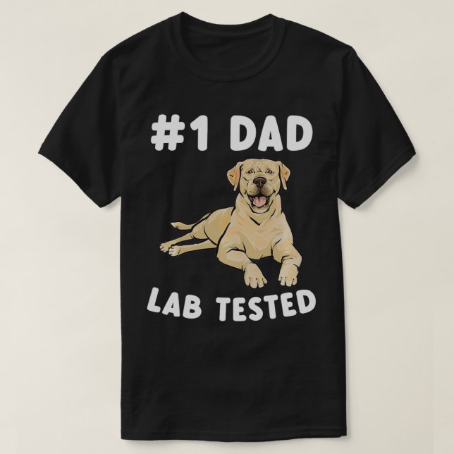 Gelbe Labrador Gelber Labrador Retriever Vater get T-Shirt (Design vorne)