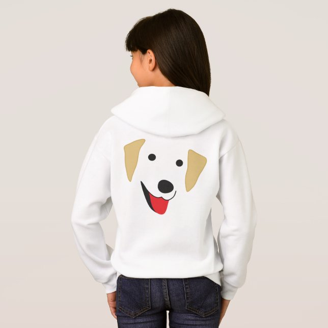 Gelbe Labrador Hoodie (Schwarz voll)