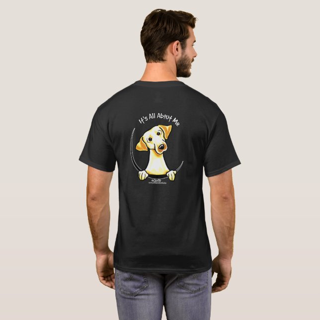 Gelbe Labrador ist alles über mich T-Shirt (Schwarz voll)