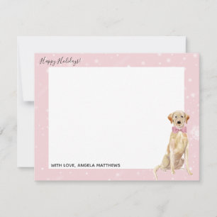 Gelbe Labrador Labrador Retriever Holiday Note Car Mitteilungskarte