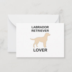 gelbe Labrador Liebhaber Mitteilungskarte