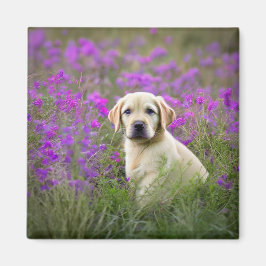 Gelbe Labrador Magnet