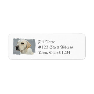 Gelbe Labrador-Mailing-Labels