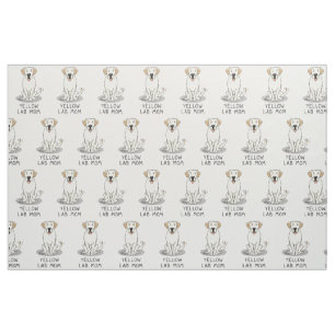 Gelbe Labrador Mama (Labrador Retriever Mama) Nied Stoff