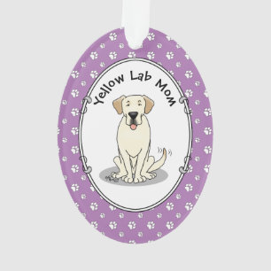 Gelbe Labrador Mama Labrador Retriever Mama Niedli Ornament
