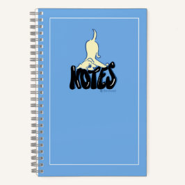 Gelbe Labrador Notes Blue Custom Notizbuch