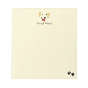 Gelbe Labrador Notizblock