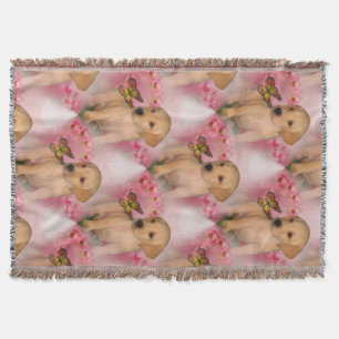 Gelbe Labrador Puppy Butterfells Hundemuster Decke