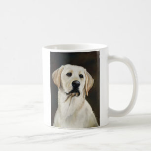 Gelbe Labrador-Retriever-Hundekunst-Tasse Tasse