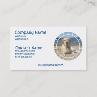 Gelbe Labrador retriever-HundeVisitenkarte Visitenkarte
