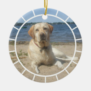 Gelbe Labrador retriever-Verzierung Keramikornament