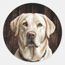 Gelbe Labrador Stickers