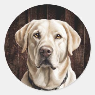 Gelbe Labrador Stickers