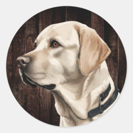 Gelbe Labrador Stickers
