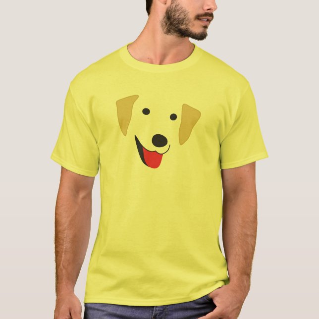 gelbe Labrador T-Shirt (Vorderseite)