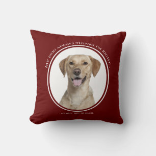 Gelbe Labrador v. Ehefrau Pillow Kissen
