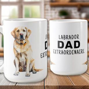 Gelbe Labrador Vater - Niedlicher Labrador Retriev Kaffeetasse