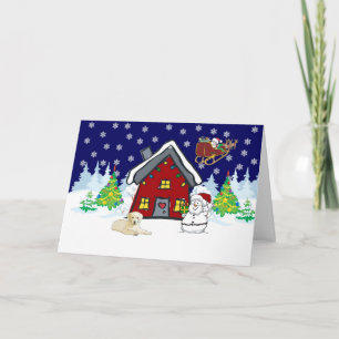 gelbe Labrador Weihnachten