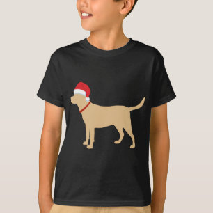 Gelbe Labrador Weihnachtsmannmütze Niedlich Labrad T-Shirt