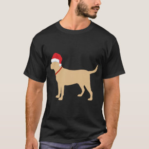 Gelbe Labrador Weihnachtsmannmütze Niedlich Labrad T-Shirt