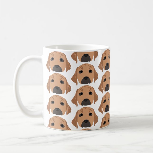 Gelbe Labradoren auf Tasse (Links)