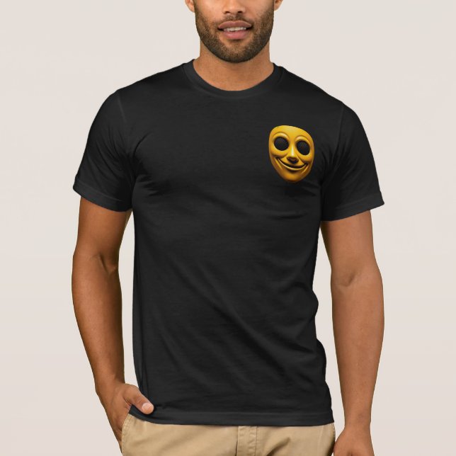 Gelbe Lächelmaske T-Shirt (Vorderseite)