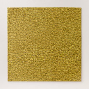 Gelbe Ledertextur Nahtlos Nahaufnahme Puzzle