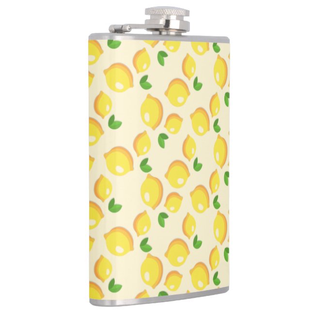 Gelbe Lemon-Flasche Flachmann (Rechts)
