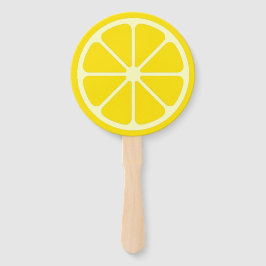 Gelbe Lemon Slice Fun Sommer Party Handfans Fächer