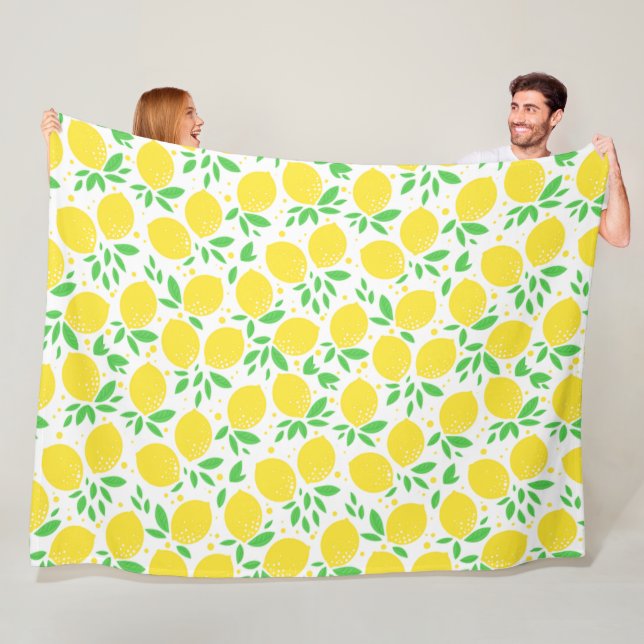 Gelbe Lemonen Fleece Blanket (Beispiel)