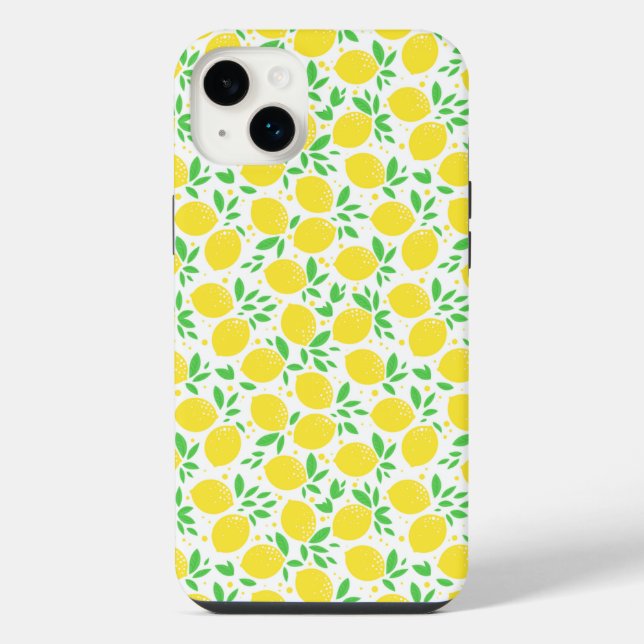 Gelbe Lemonen iPhone Hülle (Rückseite)